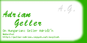 adrian geller business card